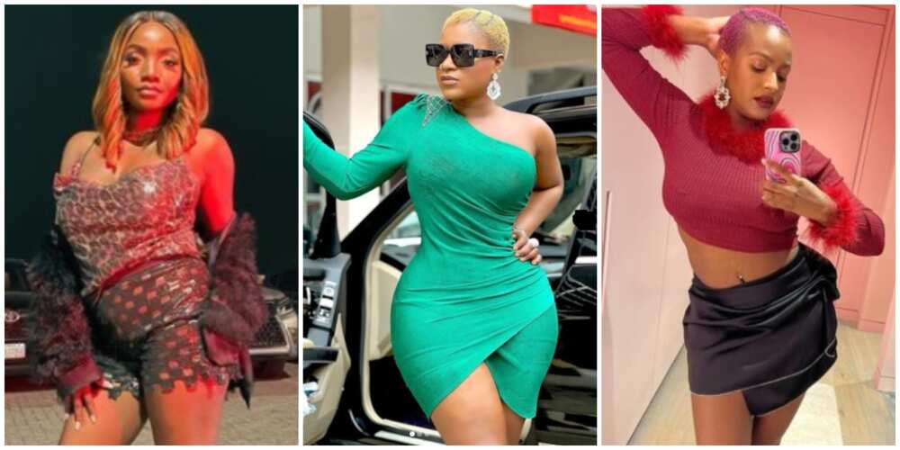 Photos of Nigerian celebrities.