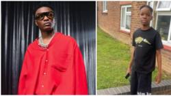 Wizkid's son Tife holidays in London, fans impressed: "Swag like daddy"