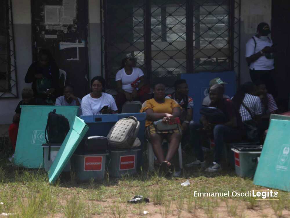 INEC ad hoc staff at Ihiala