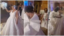Rita Dominic: Video captures emotional moment actress passed bouquet to her chief bridesmaid