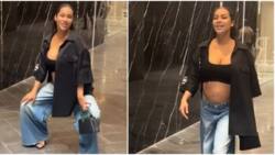 "Bumping around town": BBNaija Maria channels inner Rihanna, adopts singer's baby bump fashion