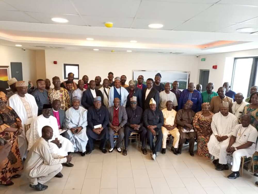 Dogara, Babachir da shugabannin kiristocin arewa Dogara, Babachir da shugabannin kiristocin arewa