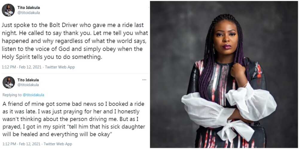 Nigerian lady stuns social media with her night experience with a male Bolt driver, he ended up in tears