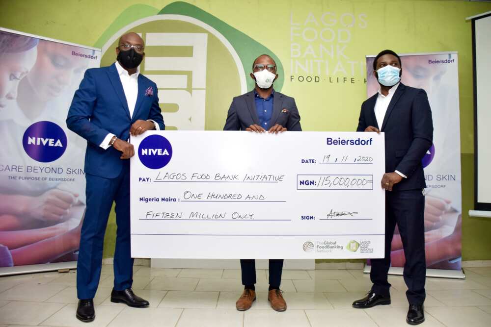 Beiersdorf donates over N115m to Lagos Food Bank Initiative to mitigate hunger in Nigeria