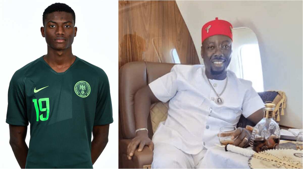 Reactions as rich Nigerian footballer and son of DSS DG backs Obi Cubana after EFCC arrest