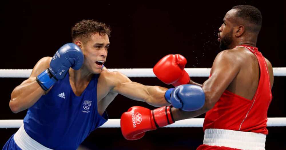 Boxer Youness Baalla Tries to Bite Opponent's Ear During Olympics Fight