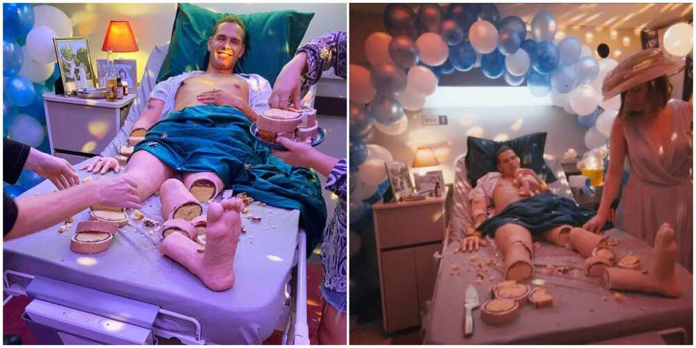 What kind of cake is this? Photos of ladies eating a 'human' cake goes viral, cause big 'commotion'