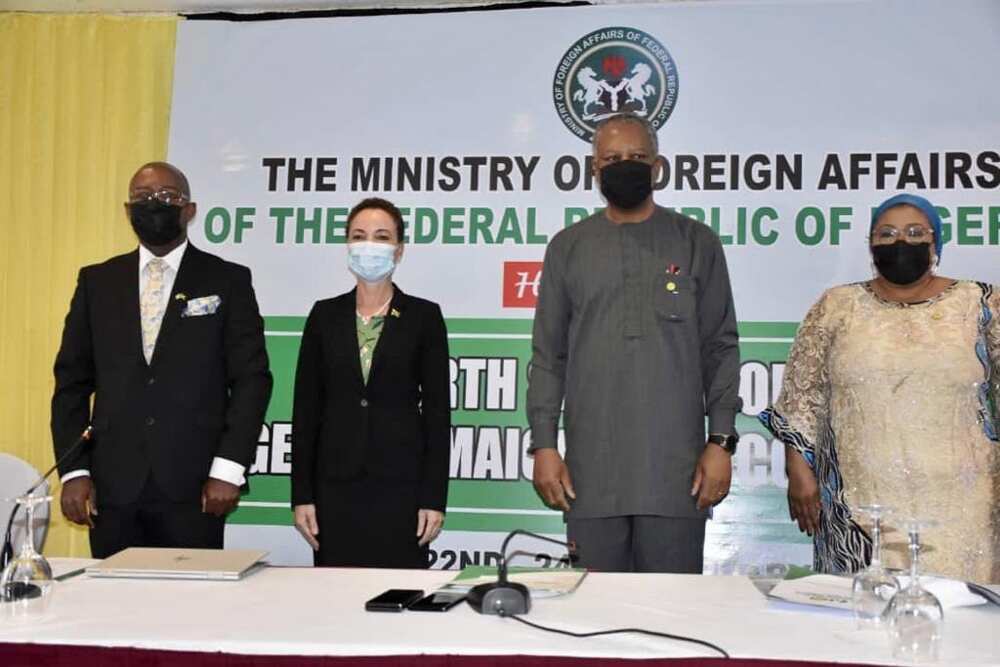 Onyeama and some delegates Onyeama and some delegates