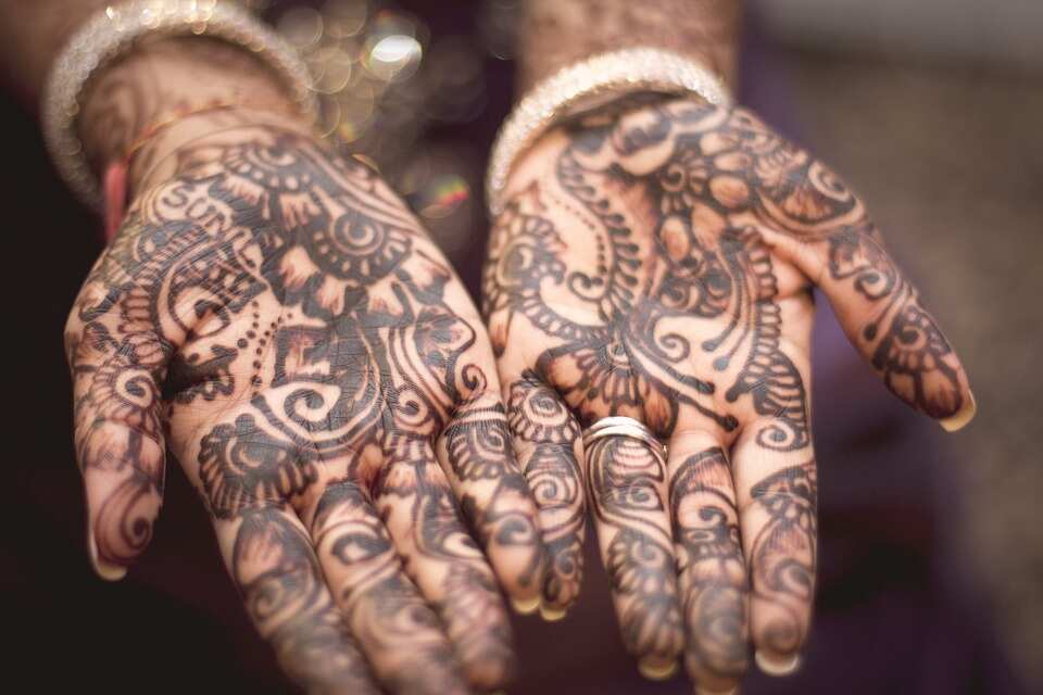 Full hand henna designs