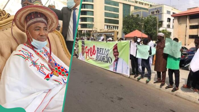 BREAKING: Protest hits Abuja over arrest, detention of Miyetti Allah president, video emerges