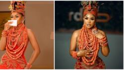 Liquorose, 3 other Nigerian celebrities glammed up in Edo traditional ensembles