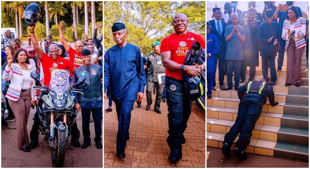 Abike Dabiri Erewa, Kunle Adeyanju and Vice President Yemi Osinbajo at the Presidential Villa. Abike Dabiri Erewa, Kunle Adeyanju and Vice President Yemi Osinbajo at the Presidential Villa.