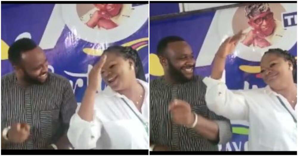 Fans gush as Femi Adebayo & wife turns father Oga Bello’s 70th birthday party into dance competition, he wins