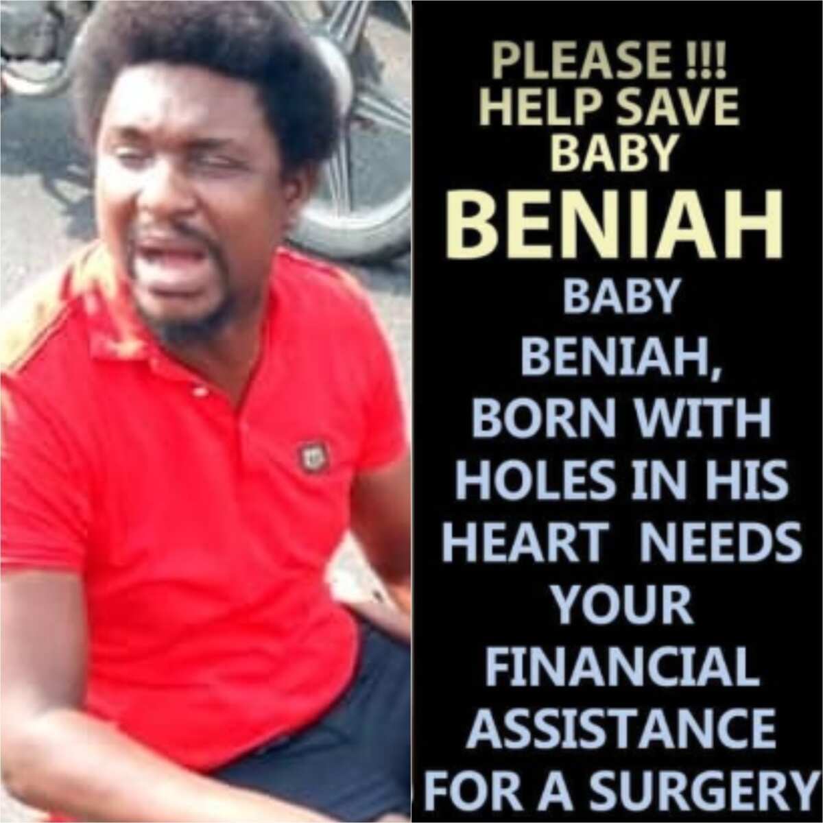 Tragic! Boy with hole in heart whom Nigerians donated over 70m for reportedly passes on