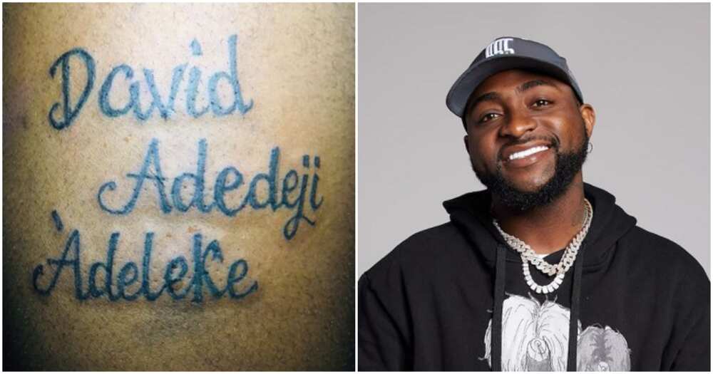 davido, tattoo