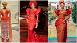 Wedding guest fashion: 7 vibrant red and orange asoebi styles for divas