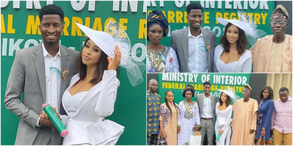 Footballer Olayinka Peter and actress Olayinka tie the knot