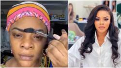 Too much makeup is making you look old: Fan drags Laura Ikeja after she shares hilarious transformation video