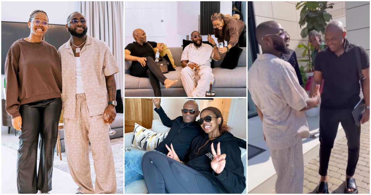 Videos: Billionaire Tony Elumelu hosts Davido during his daughter's 21st birthday