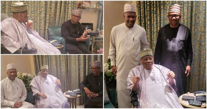 2023 Photos Emerge As Peter Obi Yusuf Baba Ahmed Meet With Babangida