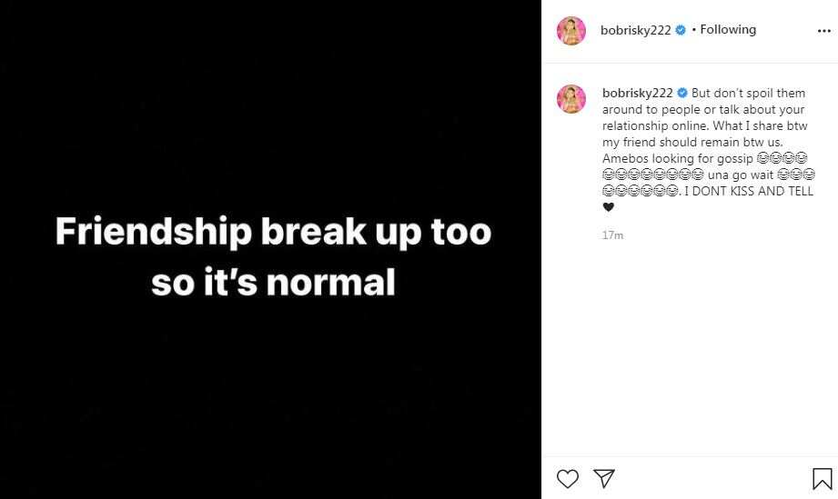 Bobrisky Gives Reason for Tonto Dikeh Unfollowing Him, Vows Not to Spill Her Secrets after 5 Year Friendship Bobrisky Gives Reason for Tonto Dikeh Unfollowing Him, Vows Not to Spill Her Secrets after 5 Year Friendship