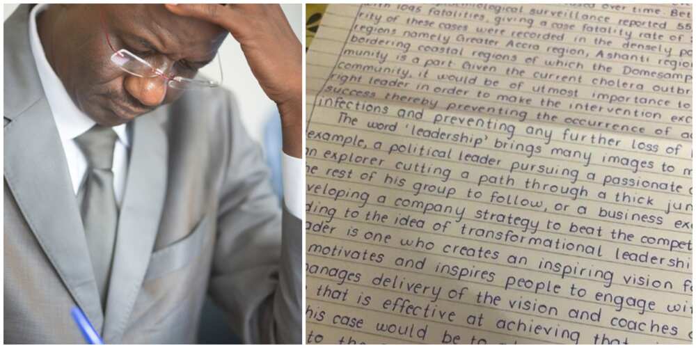 Nigerians react to viral photo of fine handwriting that looks like computer font