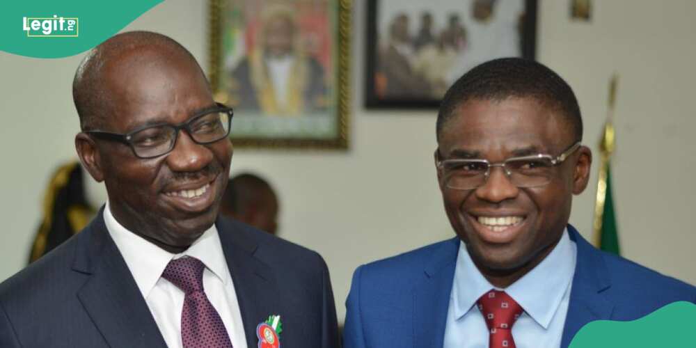 Godwin Obaseki and Deputy Shaibu