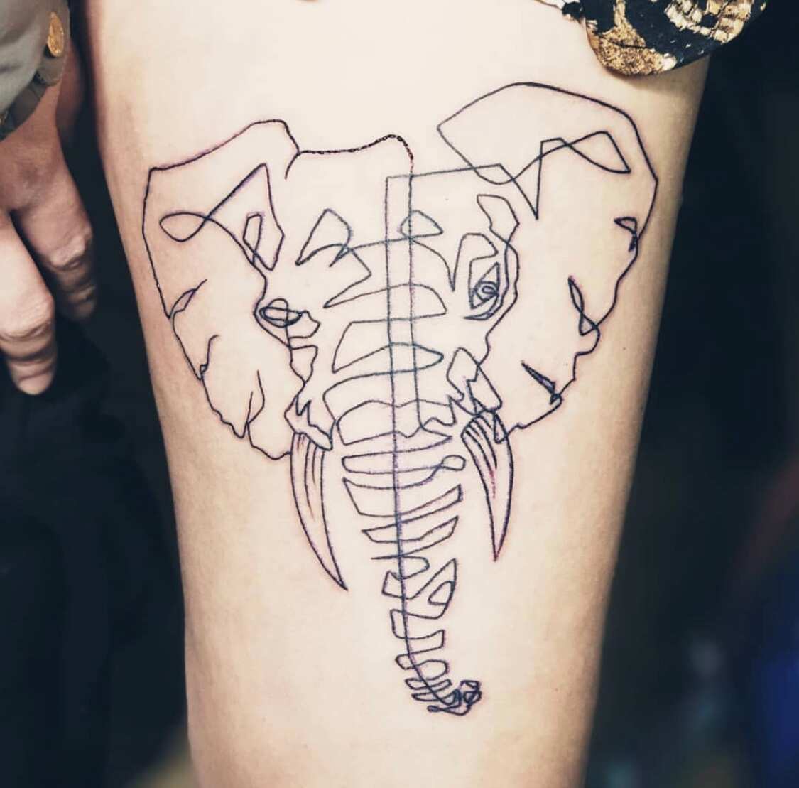 Fun feminine elephant. • • • • •... - Elly Bordwell Tattoos | Facebook