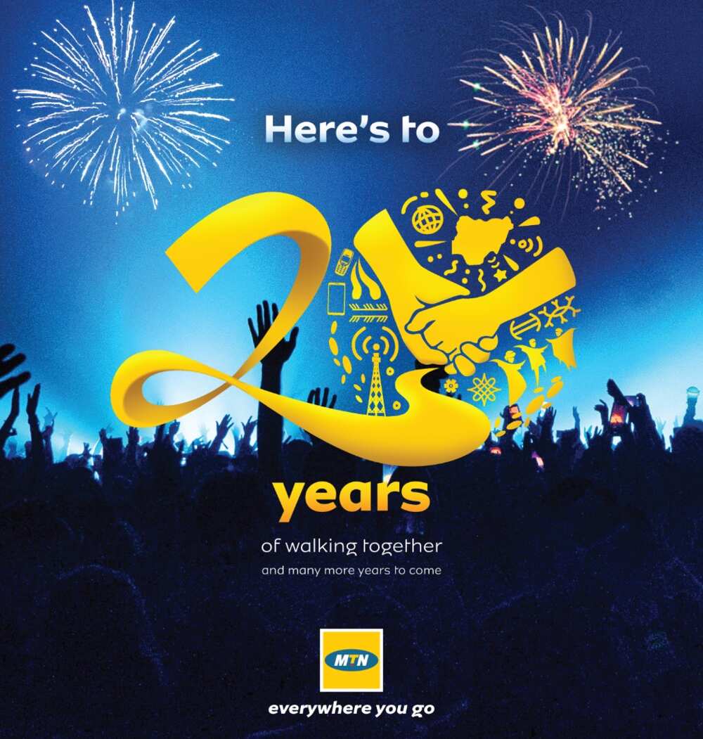 MTN Marks 20th Anniversary, Makes Customers Part of the Festivities