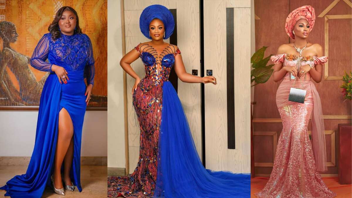 Latest nigerian sale lace gown styles