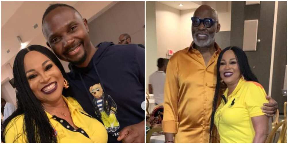 Fans gush as Nollywood's Bukky Right and RMD link up in US