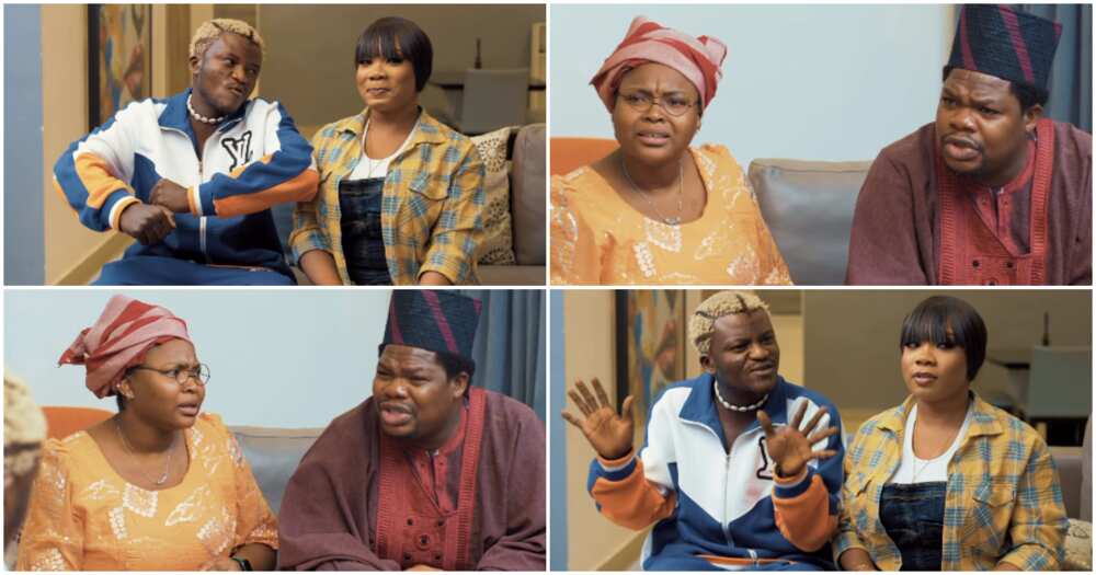 Portable as Motunde's potential husband in Mr Macaroni skit. Portable as Motunde's potential husband in Mr Macaroni skit.