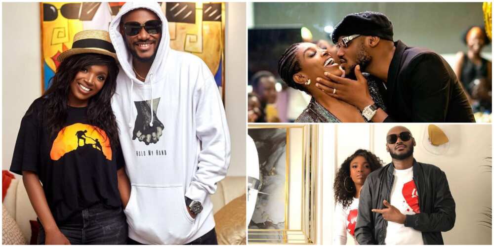 2baba almost kisses Annie in romantic photo as he marks new age.