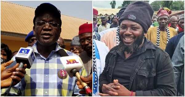 Governor Ortom contradicts military, says Gana was arrested on his way to surrender