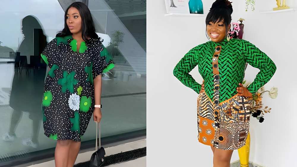 Simple Ankara shirt dresses Simple Ankara shirt dresses