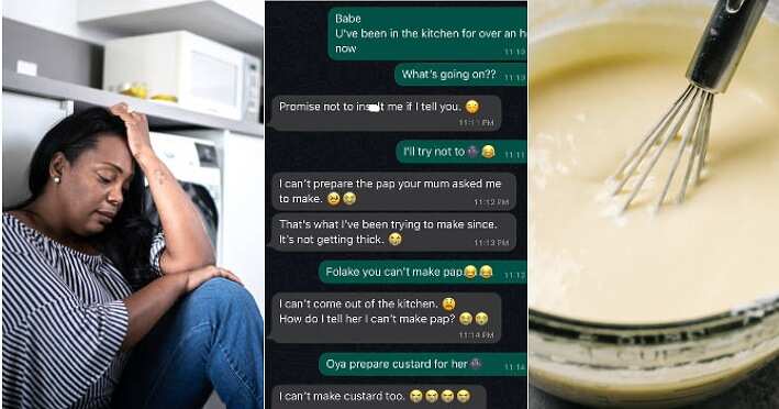 Lady can't make pap