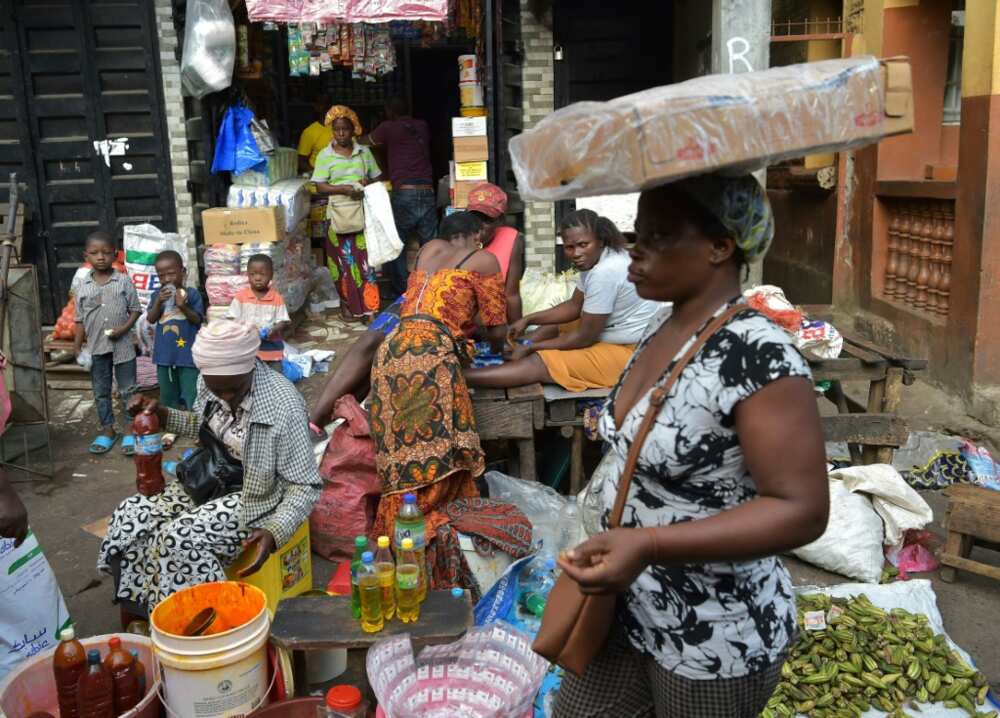 Street food: A market in Freetown