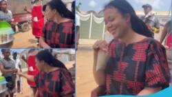 Clip as Nadia Buari drinks local concoction Asaana for the 1st time in her life: "It is really nice"