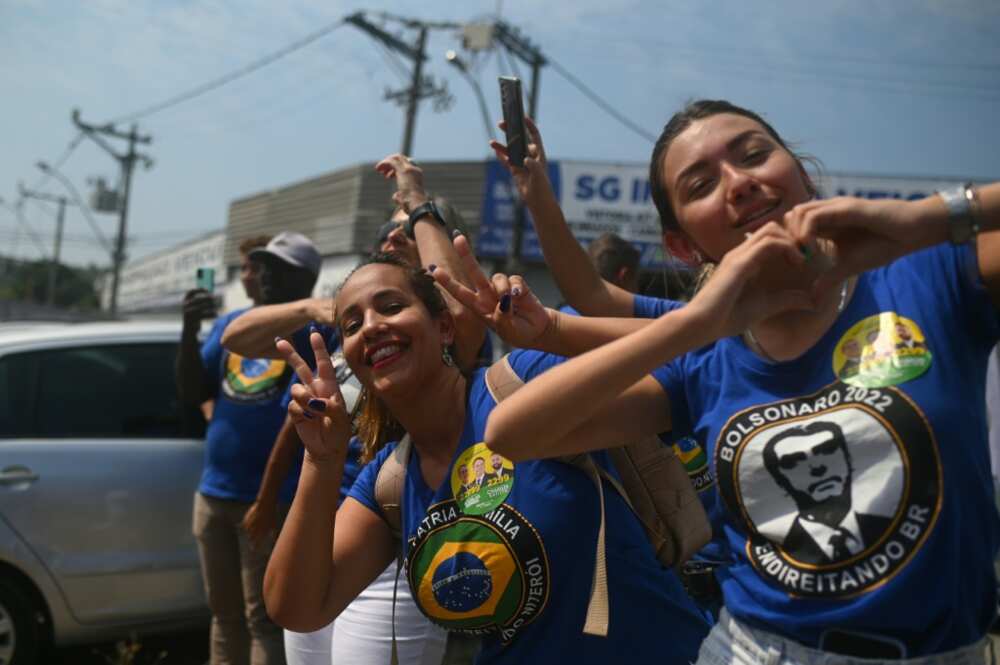 Bolsonaro also has his youthful supporters Bolsonaro also has his youthful supporters