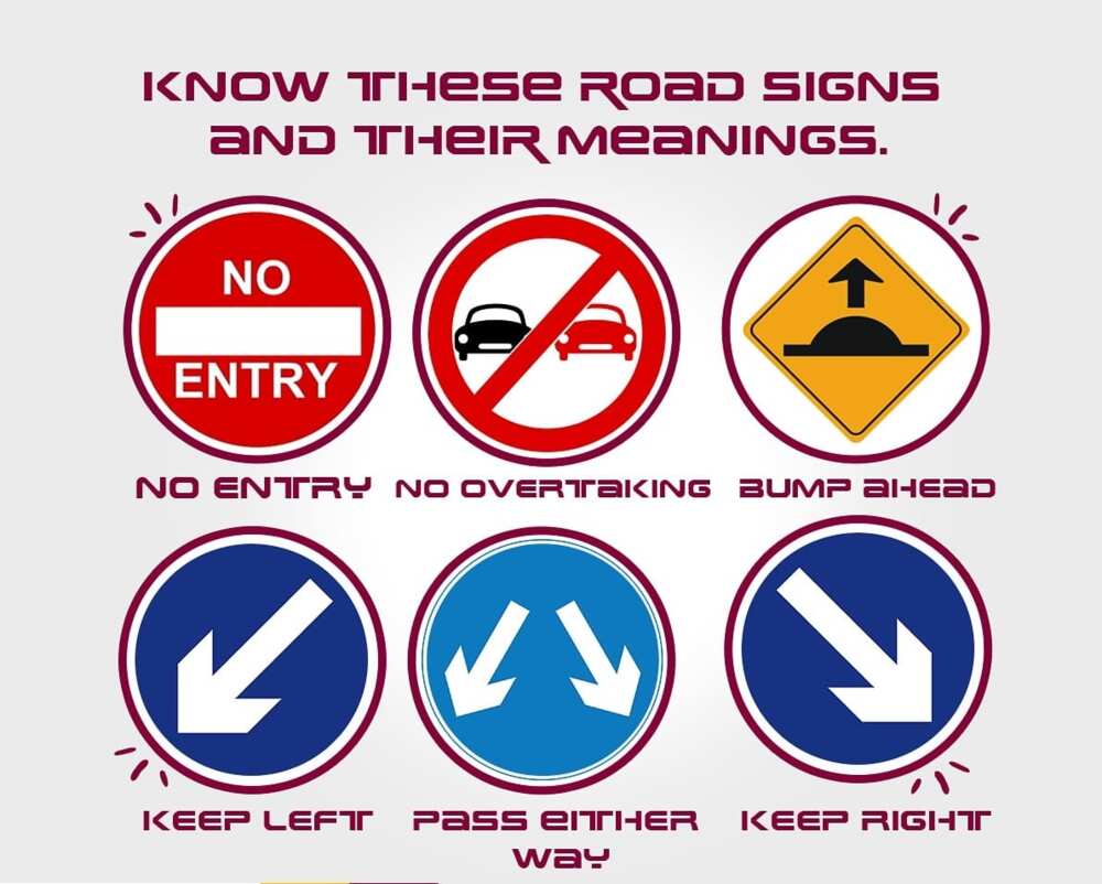 common traffic signs and meanings