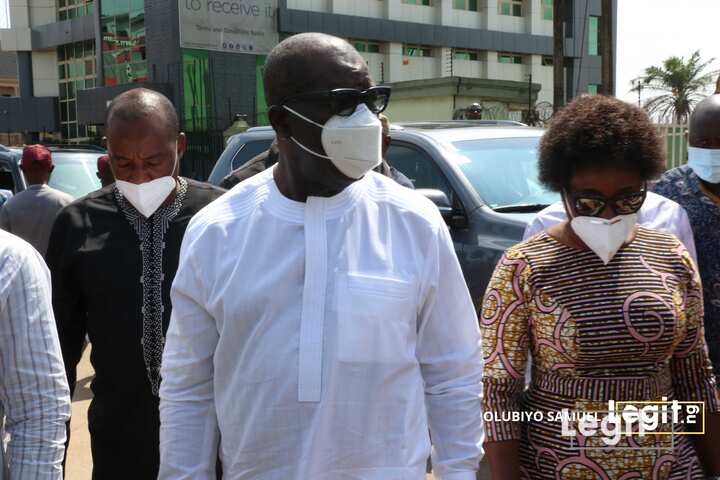 Governor Obaseki and his wife