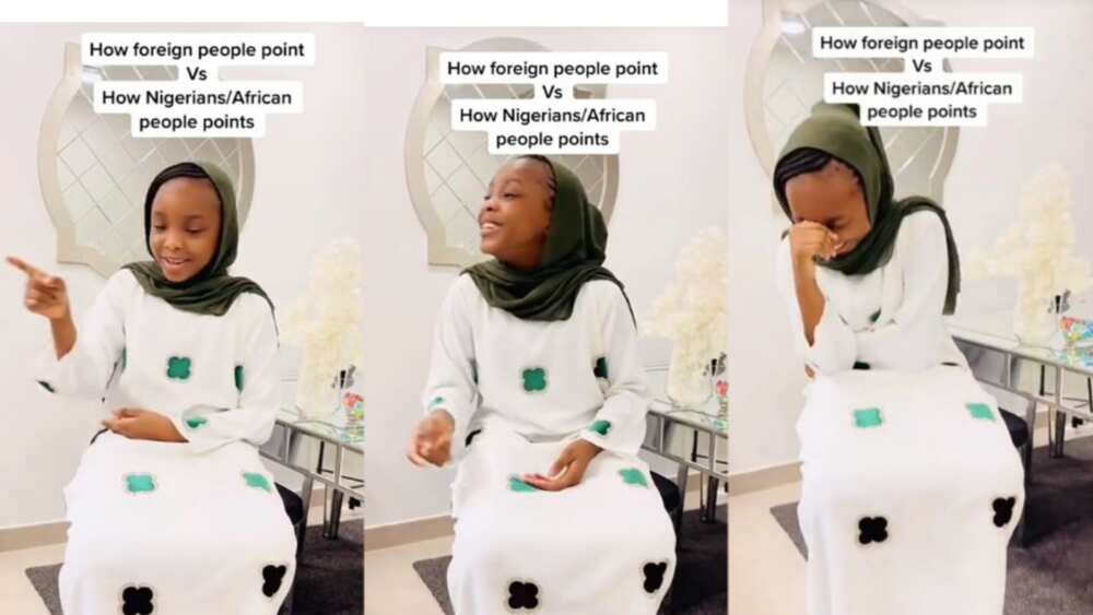 Lady shows one of the many quirky habits Nigerians