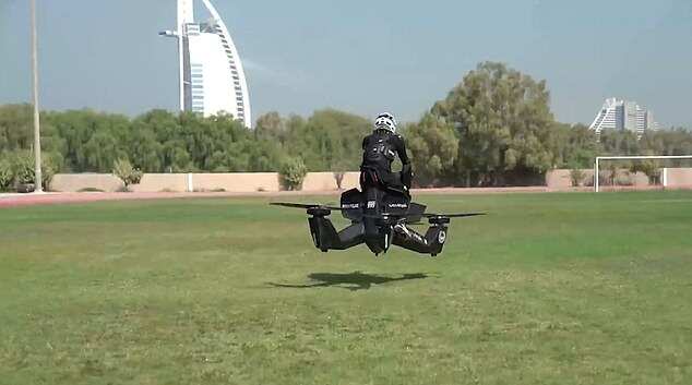 Dubai police begin training officers how to pilot flying motorbikes