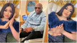 Lawsuit na your mate? Funny reactions as Bobrisky begs Mompha after socialite vowed to sue him for N1 billion