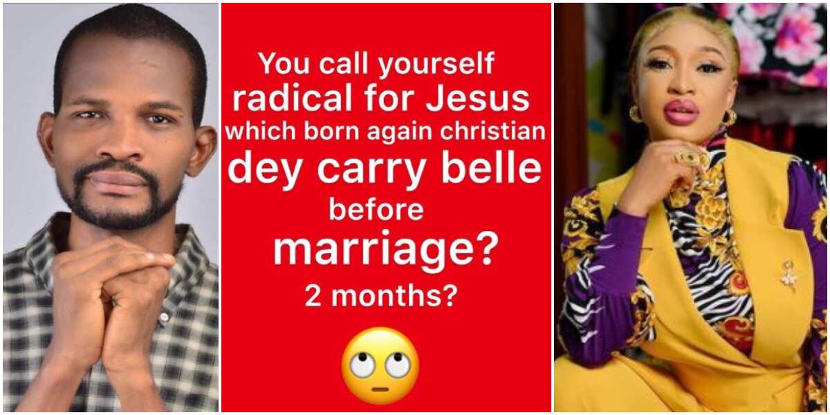 You call yourself radical for Jesus but got pregnant before marriage: Uche Maduagwu shades Tonto Dikeh