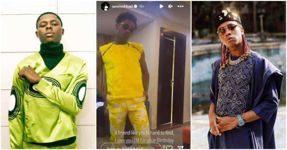 Mohbad appreciates Bella Shmurda. Mohbad appreciates Bella Shmurda.