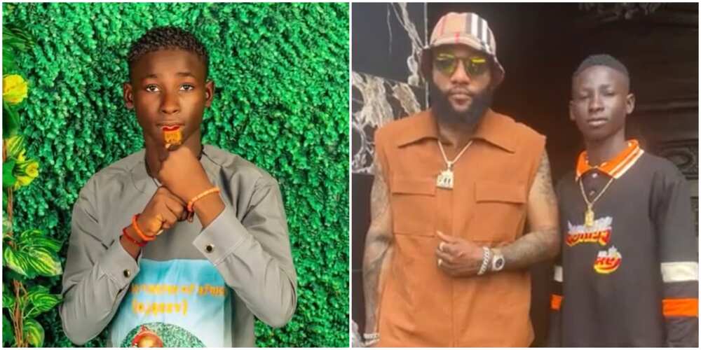 Video Of Young Boy Behind The Local Flute In Kcee’s Hit Song, Ojapiano, Surfaced, Gets Fans Talking