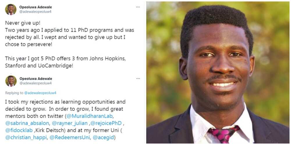 Nigerian man who was rejected by 11 schools gets 5 offers from top foreign institutions, shares what he did