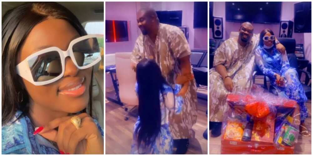 BBN’s Ka3na goes on her knees as she finally meets Don Jazzy