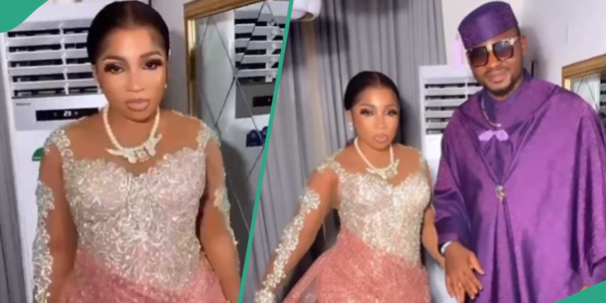 Bride looks gorgeous as fashion designer recreates perfect dress for her, check out the photos